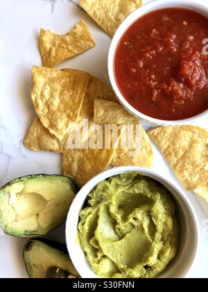 Chips and dips Stock Photo