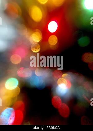 blue abstract blurred bokeh lights background Stock Photo - Alamy