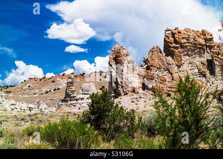 The white place in New Mexico Stock Photo