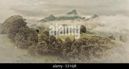 Mount Warning Tweed River Range Northern NSW Australia Stock Photo