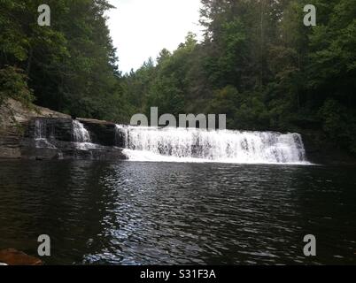Hooker Falls in North Carolina. Stock Photo