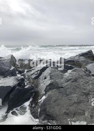 The water splashed up Stock Photo - Alamy