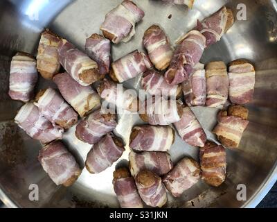 Pigs in blankets Stock Photo