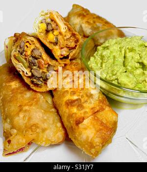 Tex Mex Egg Rolls Stock Photo