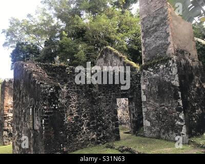 Remains of the sugar mill at Pagerie, birthplace of Empress Josephine in Martinique