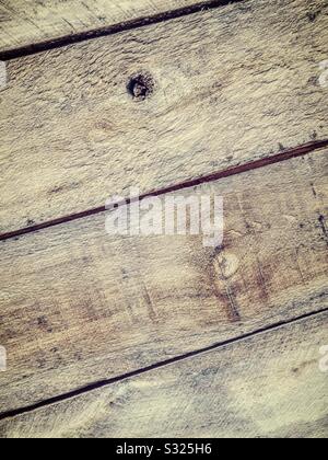 Close-up of unfinished weathered wooden planks Stock Photo