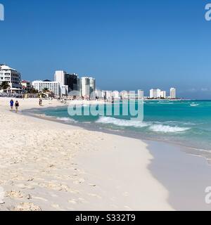 Chac Mool Beach, Cancún, Mexico Stock Photo