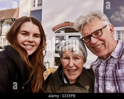 Three generations Stock Photo