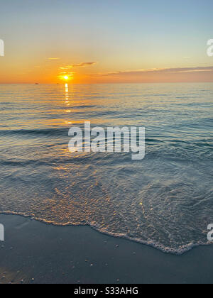 Sunset on Marco Island, Florida Stock Photo