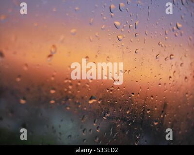 Sunrise on a damp day Stock Photo