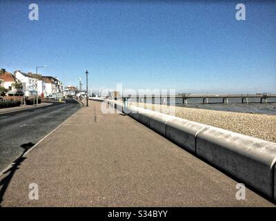 Deal Seafront almost deserted due to the Coronavirus Stock Photo