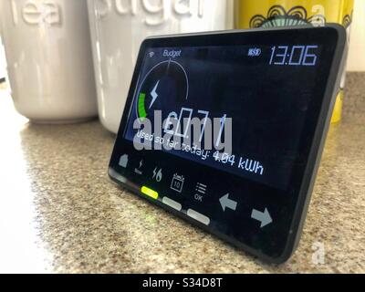 Smart meter in a kitchen Stock Photo