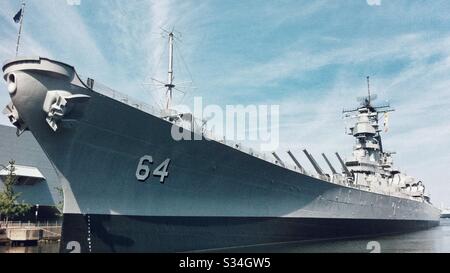 USS Wisconsin Stock Photo