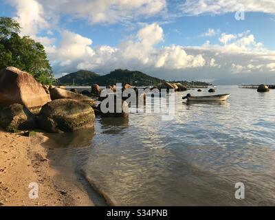 Santo Antônio de Lisboa Beach - Florianópolis - Santa Catarina - Brasil Stock Photo