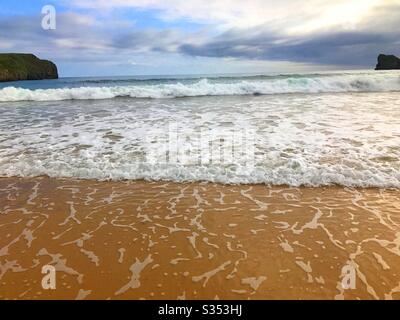 Torimbia beach. Niembro, Asturias, Spain. Stock Photo