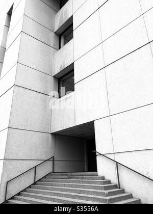 Edmonton Law Courts brutalist architecture Stock Photo