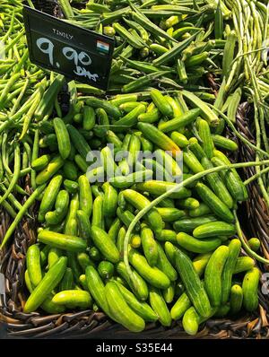 Fresh tindly from farms in India Stock Photo
