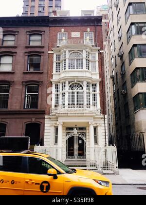 The collectors club of New York is a landmark building in the Murray Hill neighborhood of Manhattan, NYC, USA Stock Photo