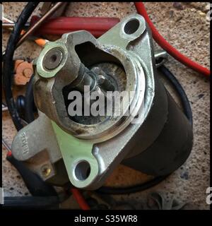 Testing an engine starter, Catalonia, Spain. Stock Photo