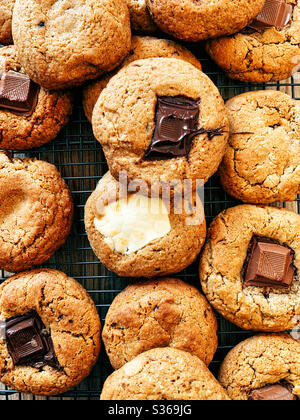Homemade chocolate chip cookies Stock Photo