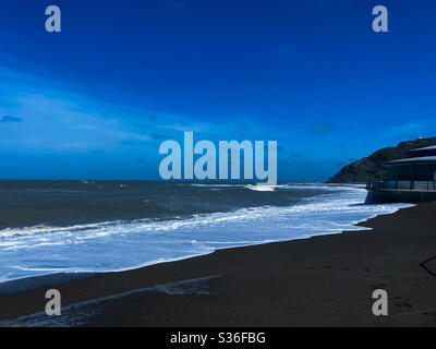 Aberystwyth, West Wales, UK. Saturday 23rd May 2020. News: A sunny day with blue skies in Aberystwyth. ©️Rose Voon/Alamy Live News Stock Photo