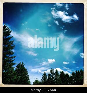 Beautiful Summer skies Stock Photo