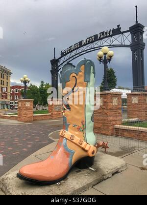 Boots in Cheyenne Wyoming Stock Photo