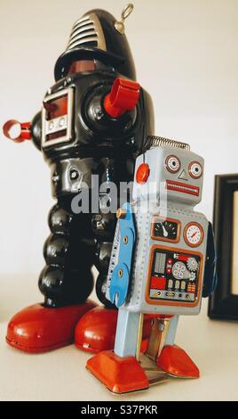 Retro robot toy Stock Photo