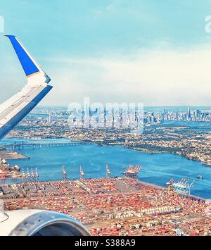 Newark International Airport Planes --- Airplane Postcard Aerial New Jersey 