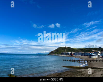 Aberystwyth, West Wales, UK. Tuesday 18th August 2020. Weather: A very hot summers day in Aberystwyth, what a scorcher! Photo Credit ©️Rose Voon / Alamy Live News Stock Photo