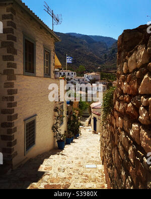 Hydra street view Stock Photo