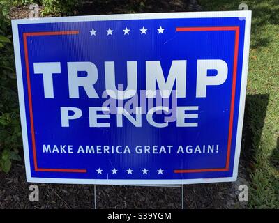 Presidential campaign yard sign for support of Biden and Harris Stock ...