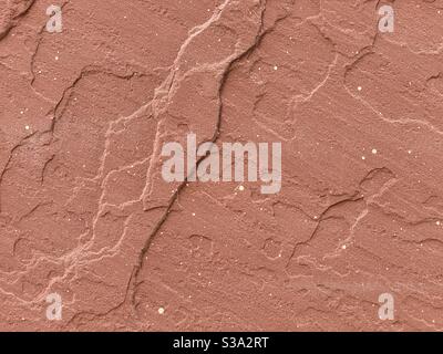 Abstract surface texture on red rock,  forming interesting background for compositing and graphics Stock Photo