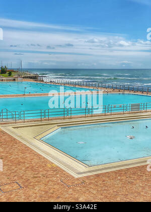 Seapoint municipal swimming pools, Cape Town,South Africa. Stock Photo