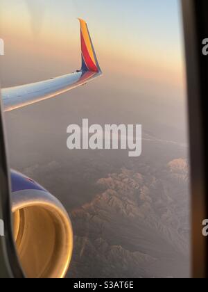 Picture from window on Southwest flight from Las Vegas NV to