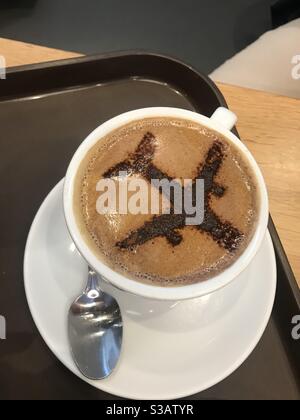 8 ball flying high with coffee mug Sunrise Soaring Ceramic Mug