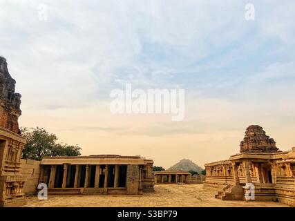 The beautiful ancient Vijaya Vittala temple in Hampi, Karnataka.
