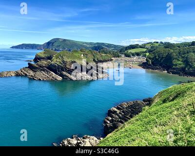 Water Mouth bay in north Devon in summer Stock Photo