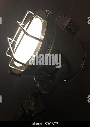 Tripod spot light in a living room Stock Photo