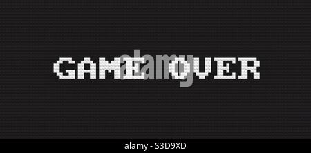 Lego Game Over video game ending Stock Photo