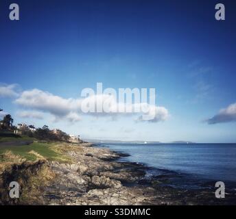 Coastal Path, Bangor, County Down, Northern Ireland Stock Photo