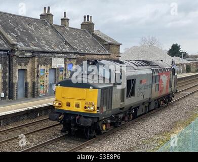 37611 @ Brandon Railway Station Stock Photo