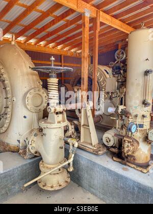 Old mining equipment at the copper mine in Jerome Arizona Stock Photo