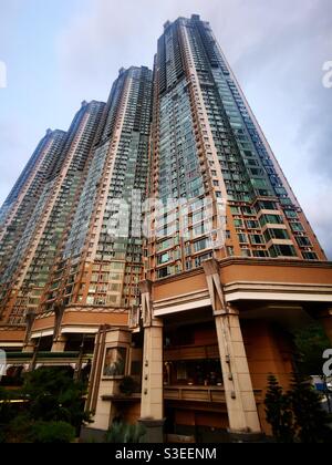 The Caribbean coast residential complex in Tung Chung, Hong Kong. Stock Photo