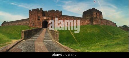 Carlisle castle, a significant English heritage landmark Stock Photo
