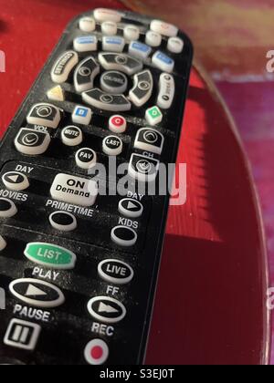 TV Remote control device, USA Stock Photo