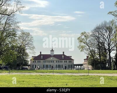 George Washington’s home at Mount Vernon, VA Stock Photo