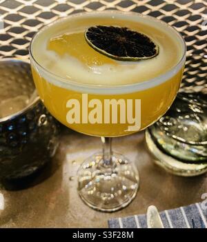 Passion fruit cocktail. Stock Photo