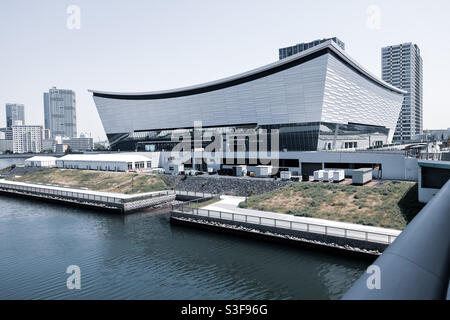Ariake Arena, is one of the Tokyo 2020 Olympics Stadium in Tokyo, Japan. It has a seating capacity of for up-to 15,000 people. Stock Photo