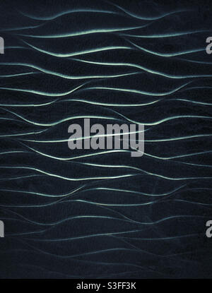 Textured blue metallic-style wall. Stock Photo
